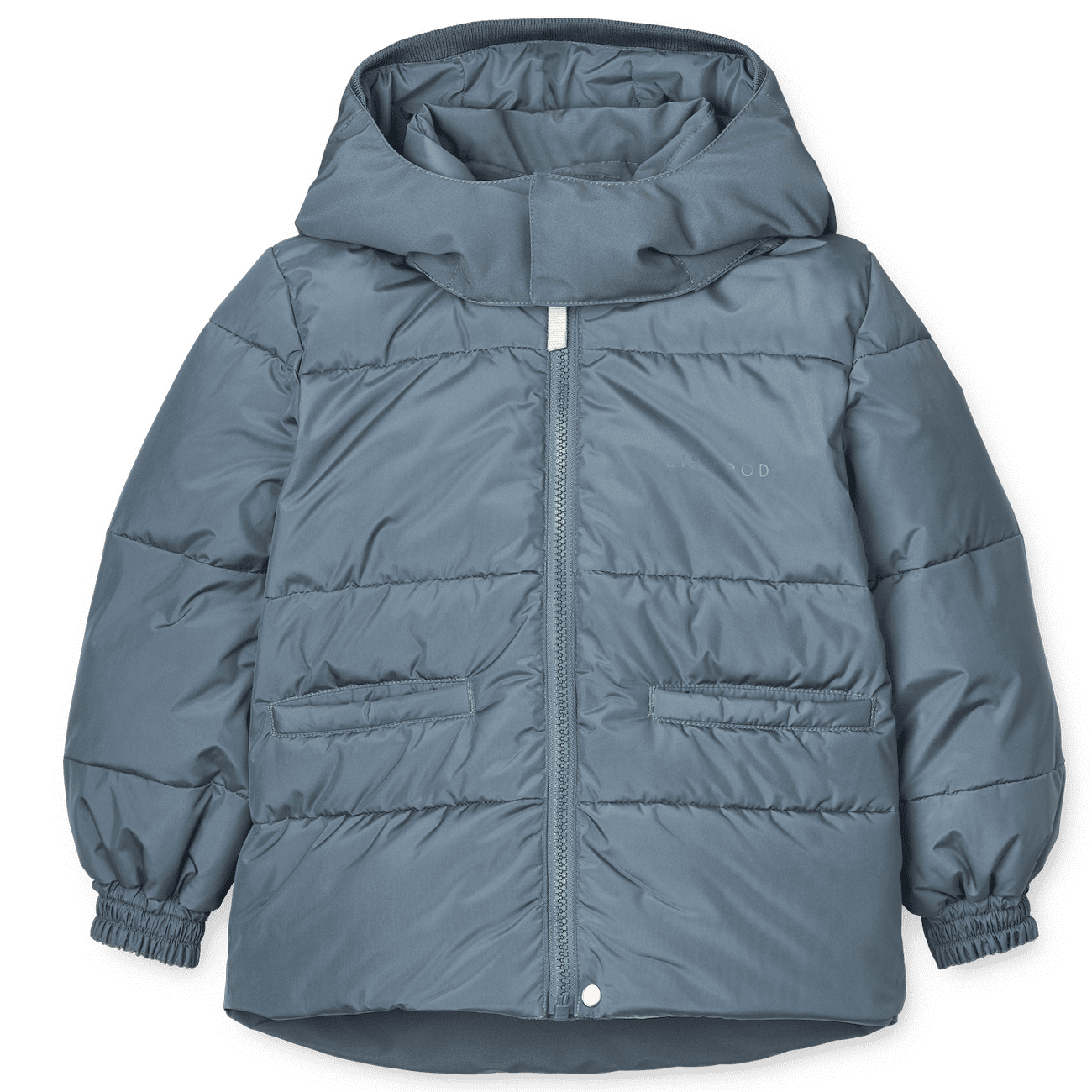 REVERSIBLE Paloma Puffer Jacket | Whale Blue Multi Mix