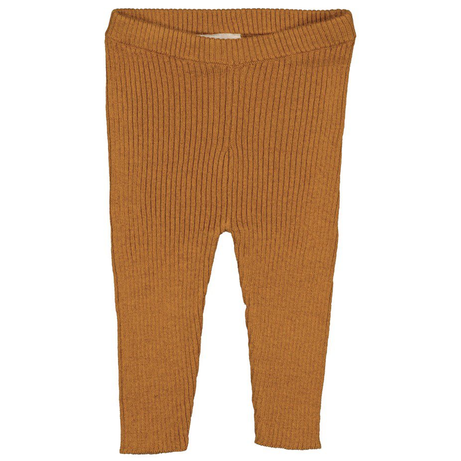 Leggings Chat Knitted Wool Blend | Saffron