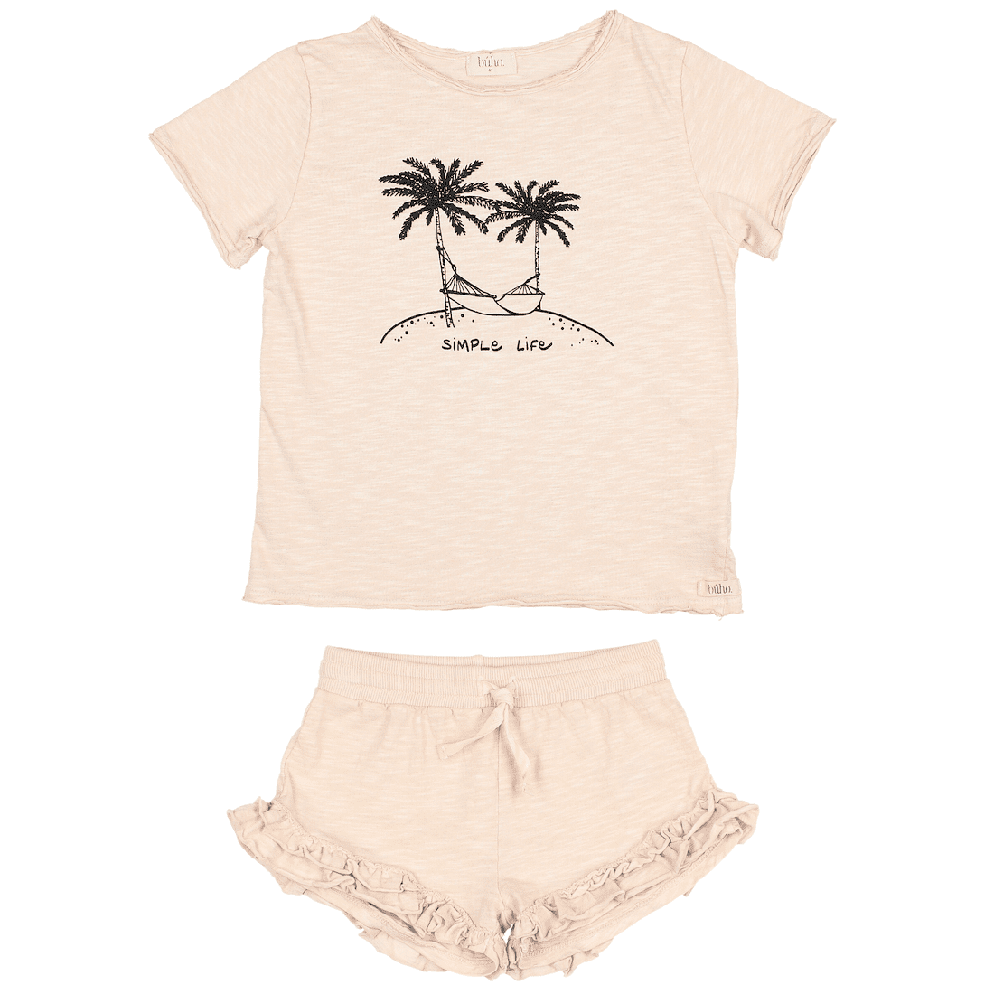 Life T-Shirt & Flame Shorts | Rose