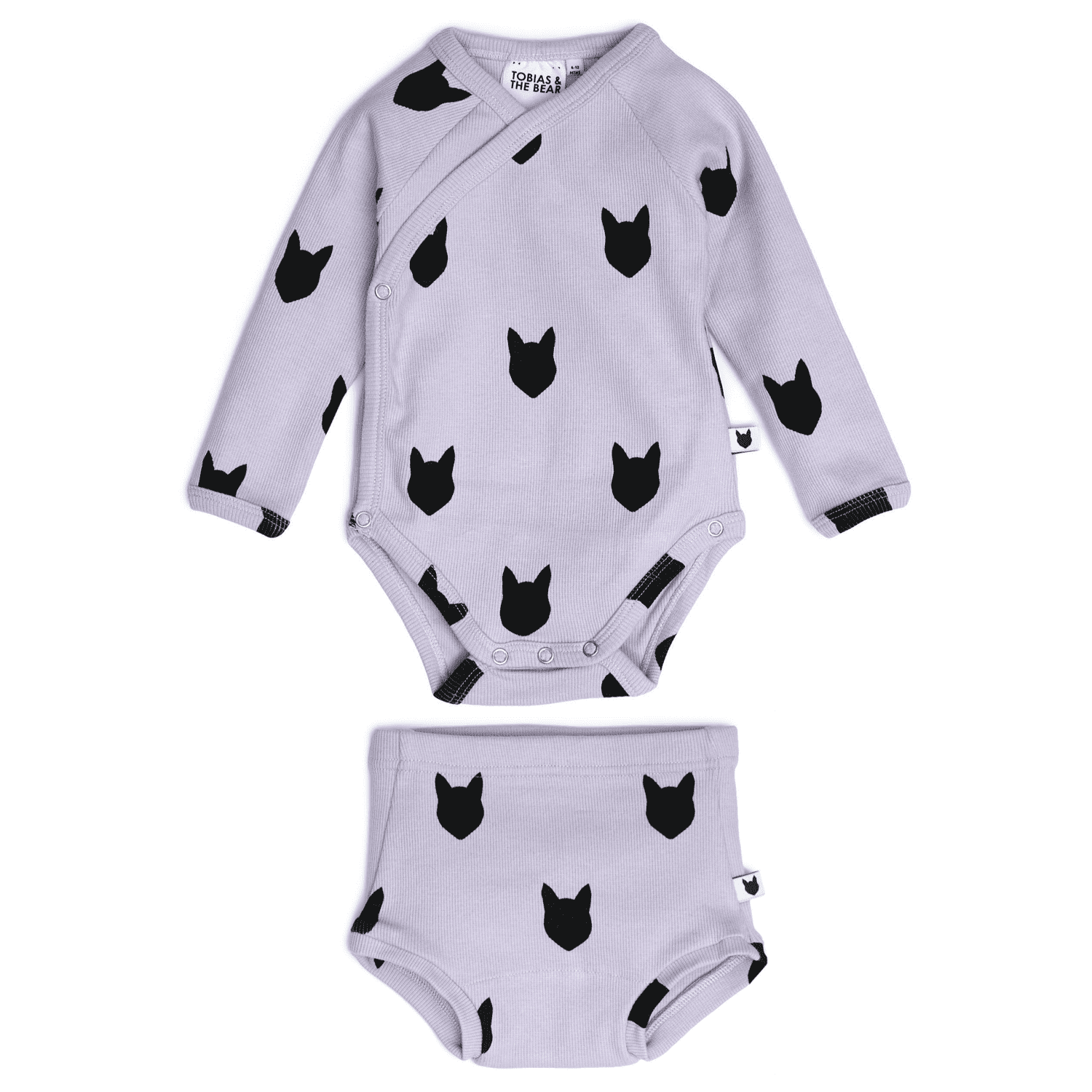 Lilac Fox kimono Bodysuit & Bloomers