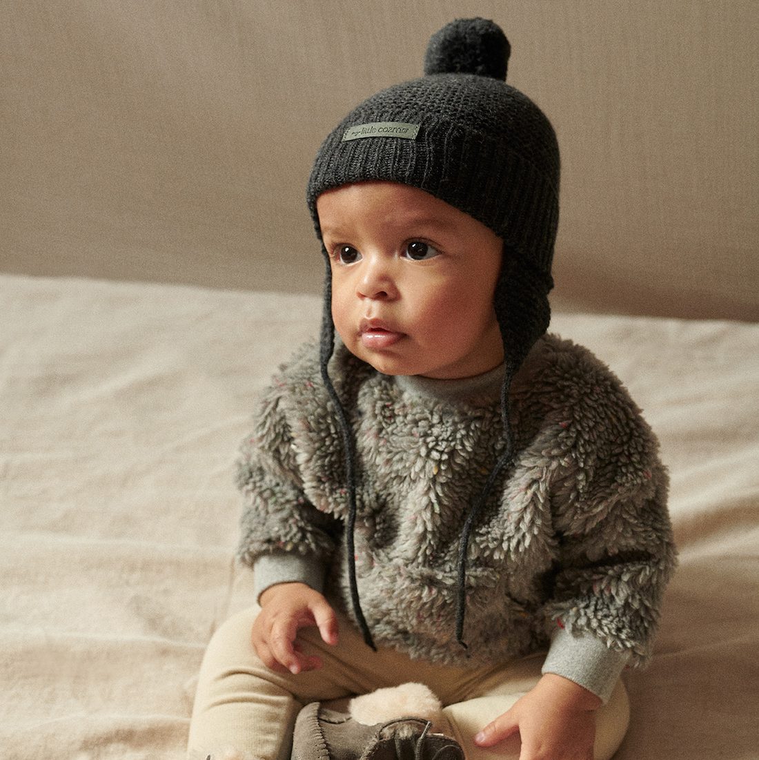 Faux Sherling Sweatshirt