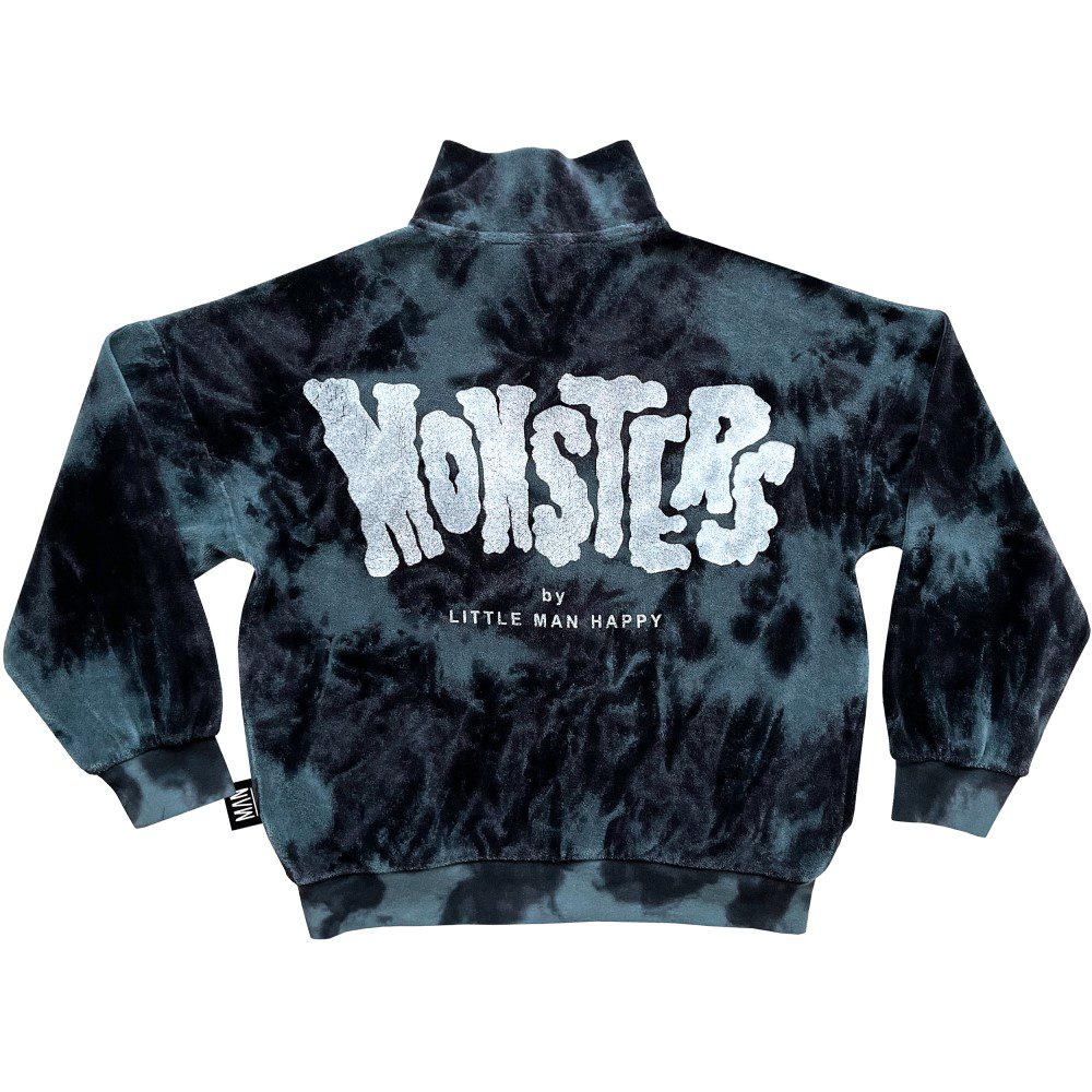 MONSTERS Tie Dye Zip Jacket | Blue