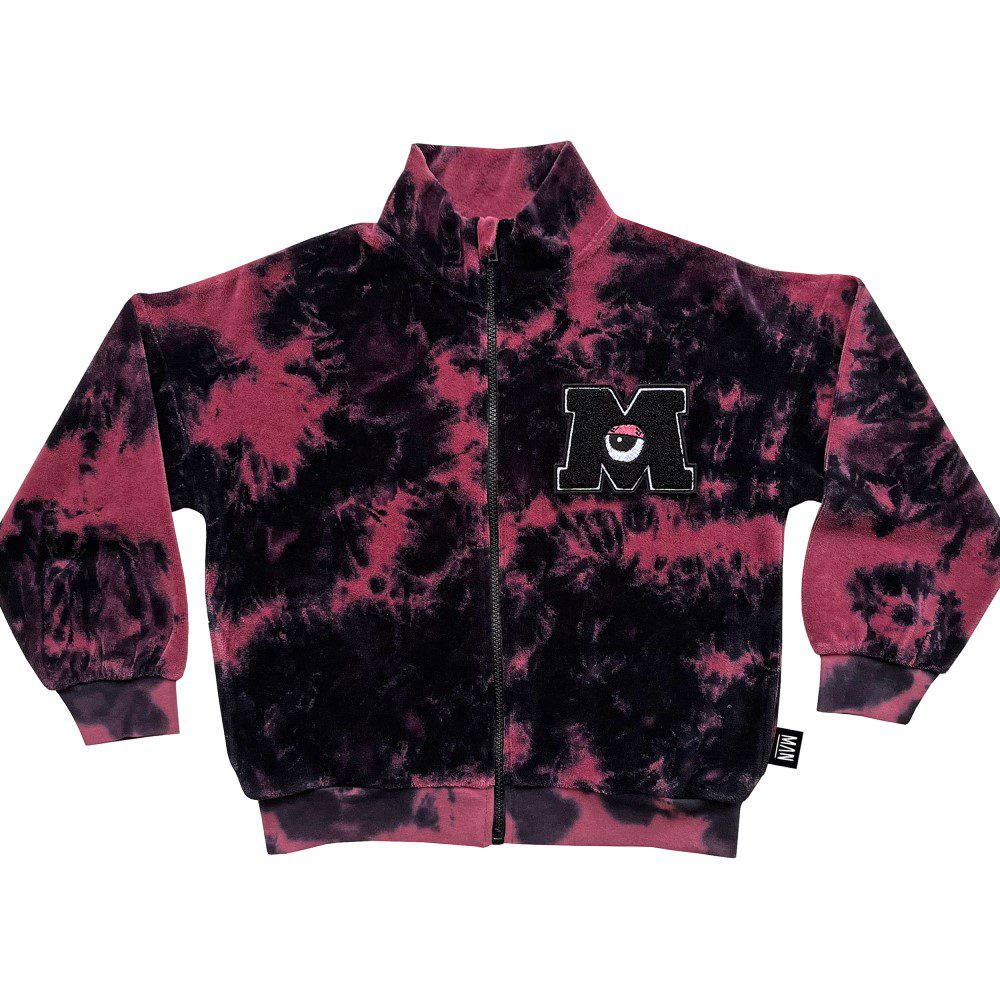 MONSTERS Tie Dye Zip Jacket | Maroon