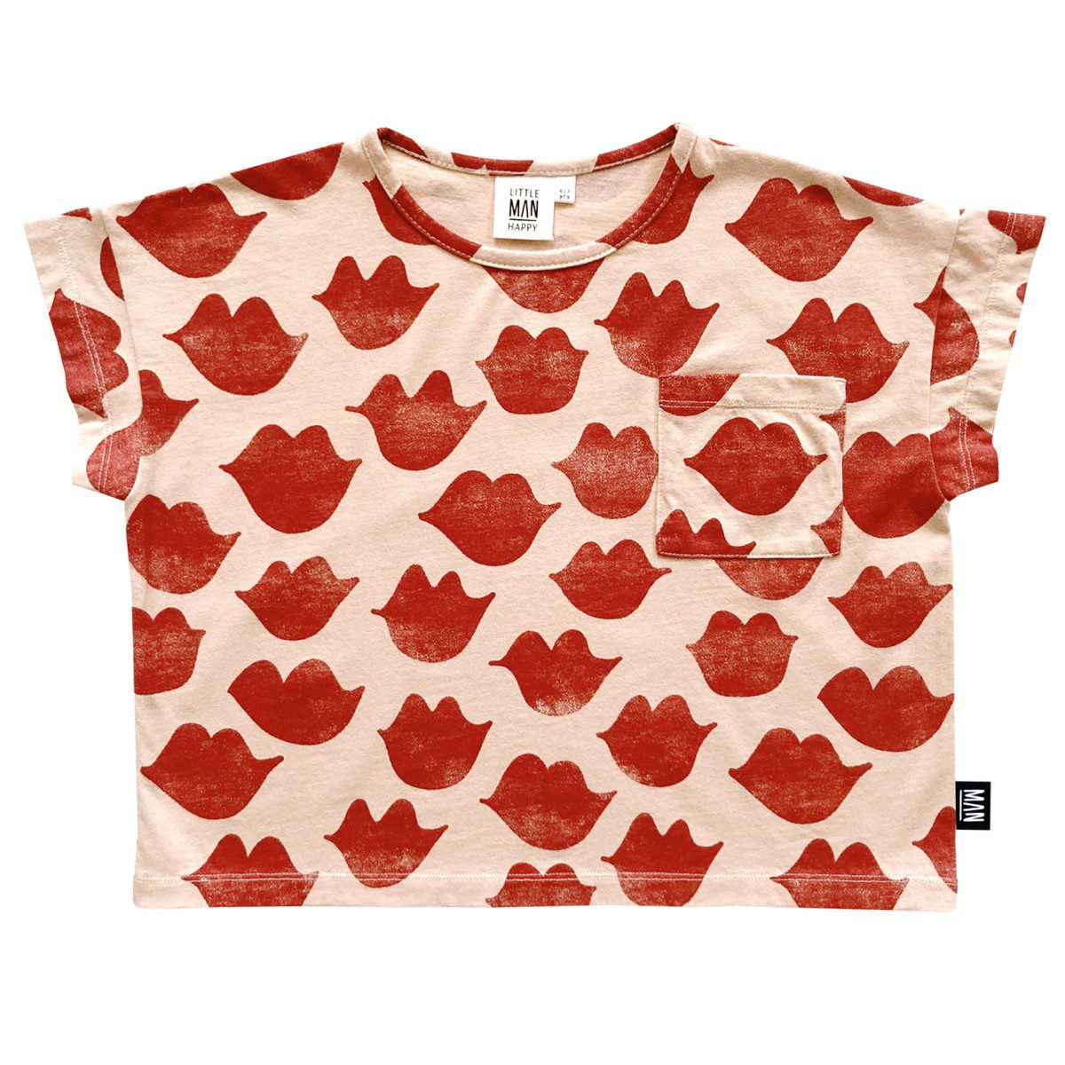 Kisses Cropped T-Shirt | Sandshell