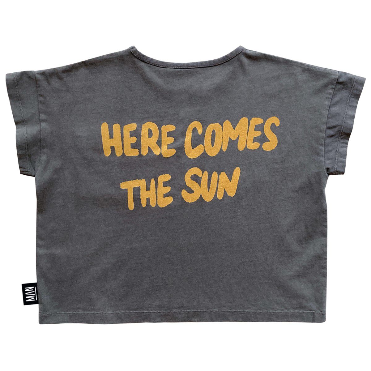 Sun Is Out Cropped T-Shirt | Vintage Grey