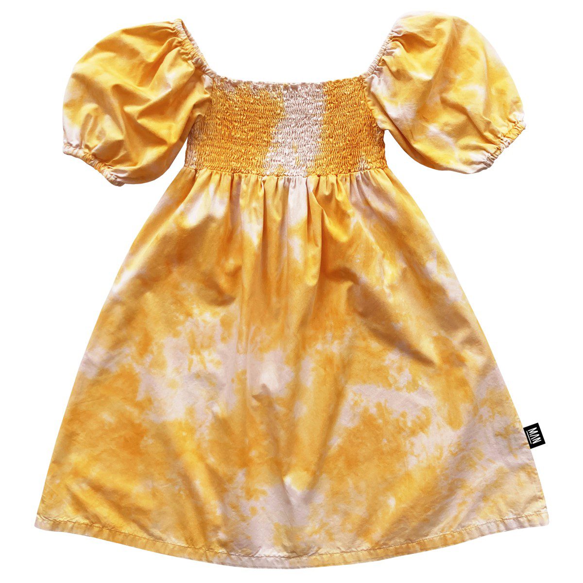 Tie Dye Smocked Dress | Sunset Gold