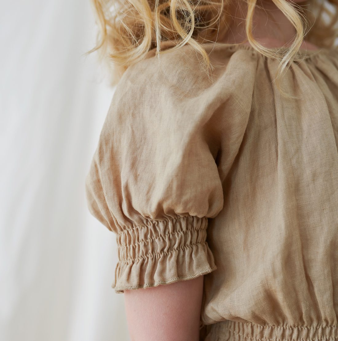 Flora Linen Crop Top & Hans Linen Shorts | Ivory