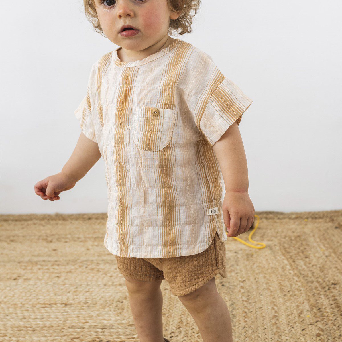 BB Stripes Shirt & Muslin Shorts