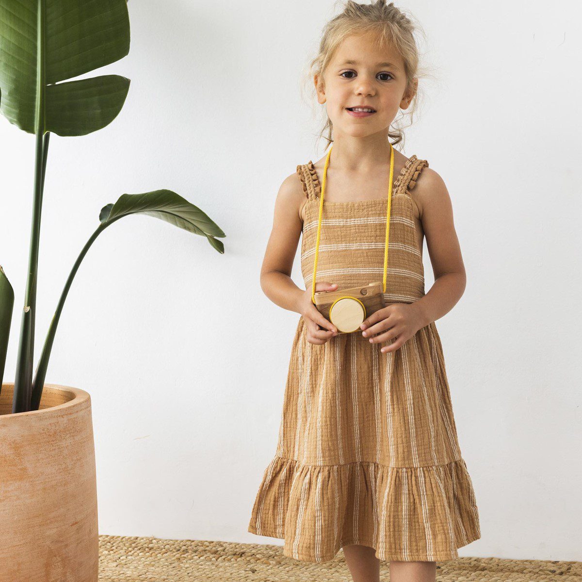 Stripes Dress | Caramel