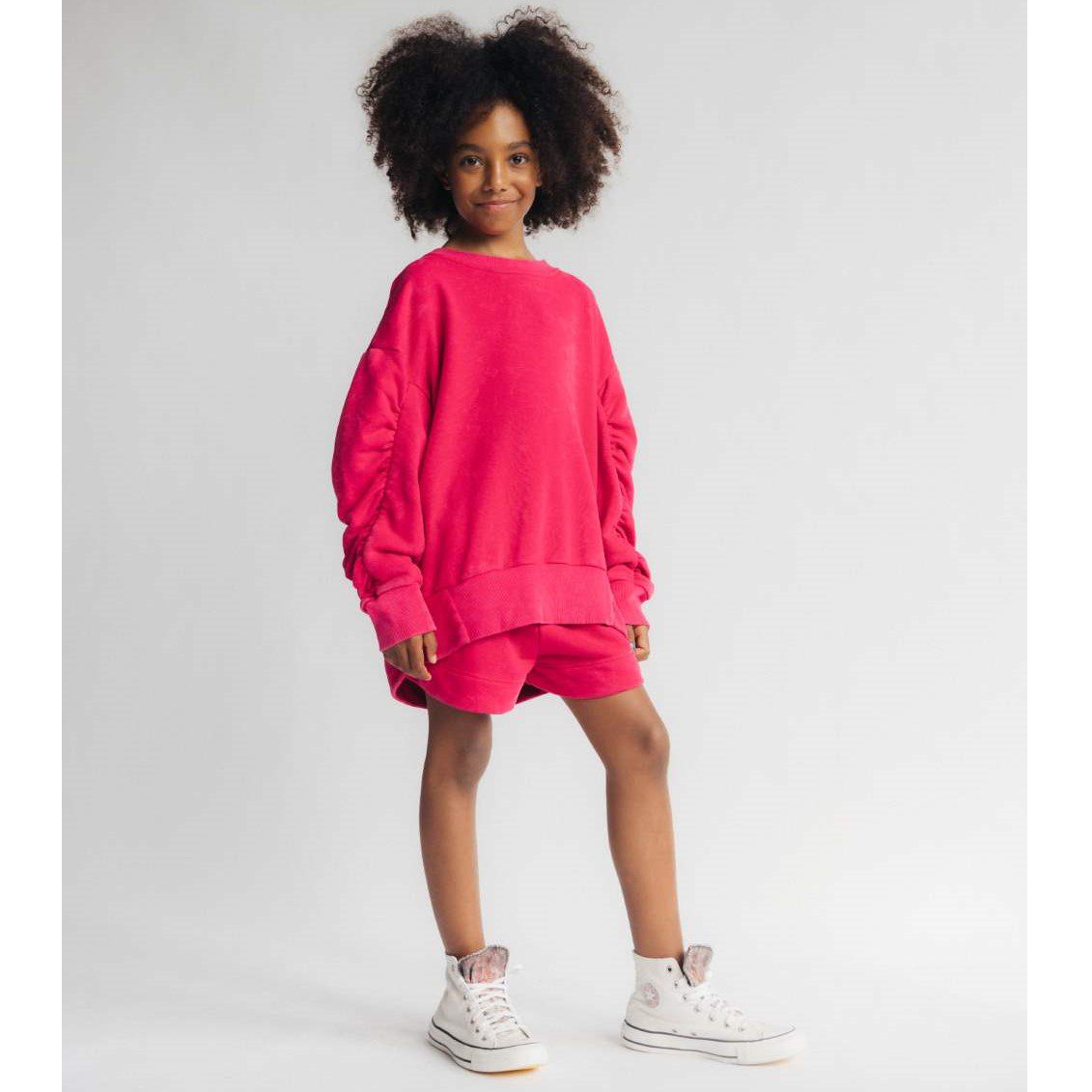 Magenta Puff Sweatshirt
