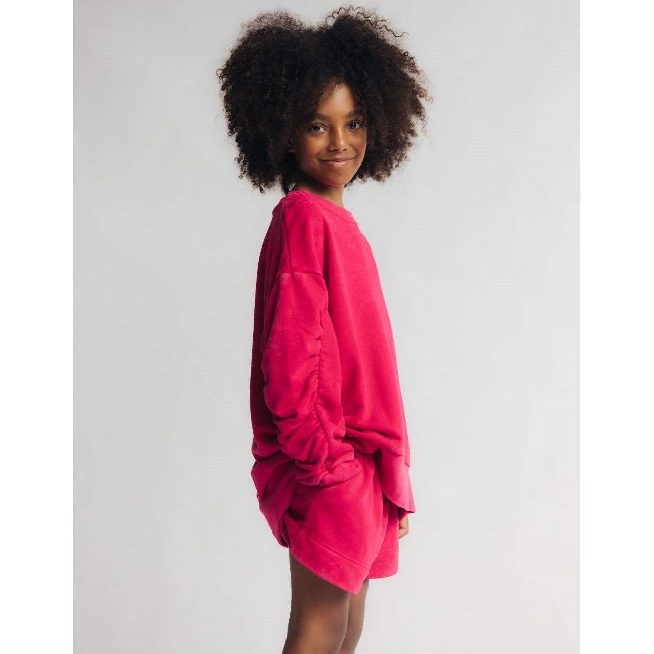 Magenta Puff Sweatshirt