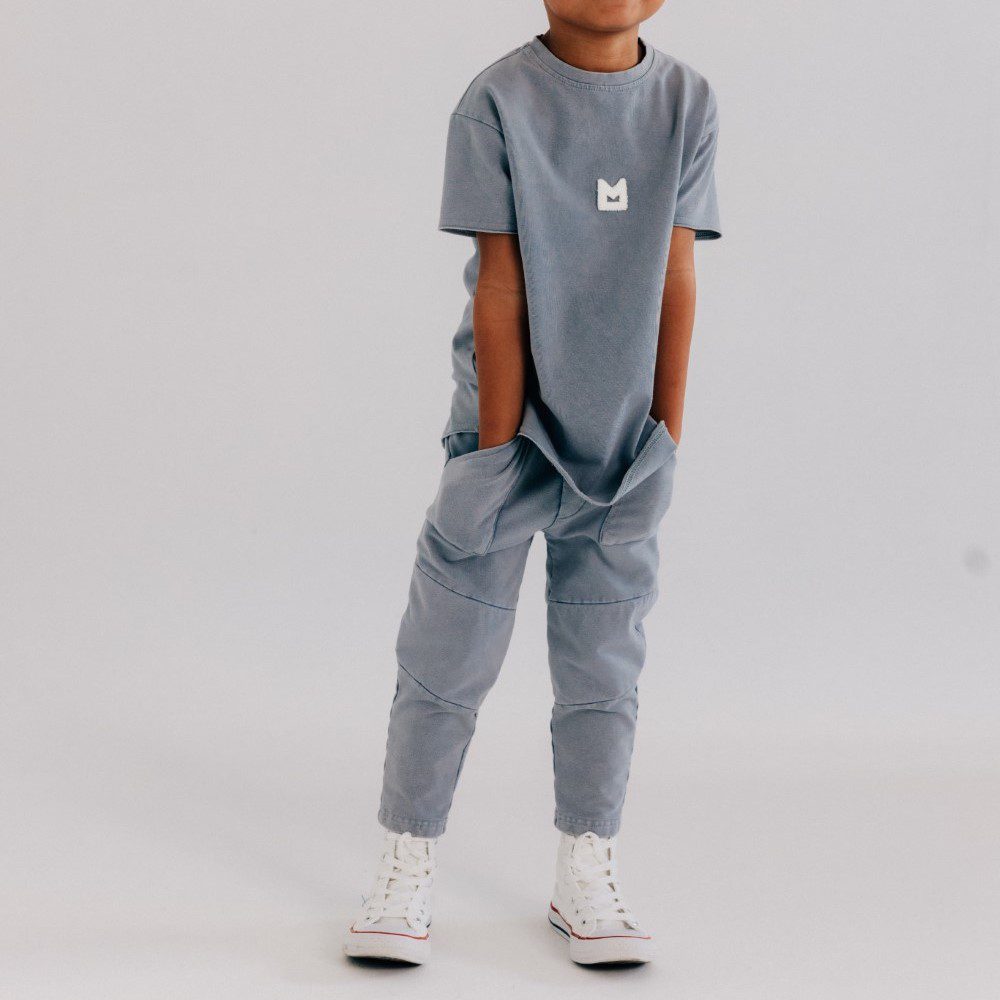 Stone Blue Pocket Pants