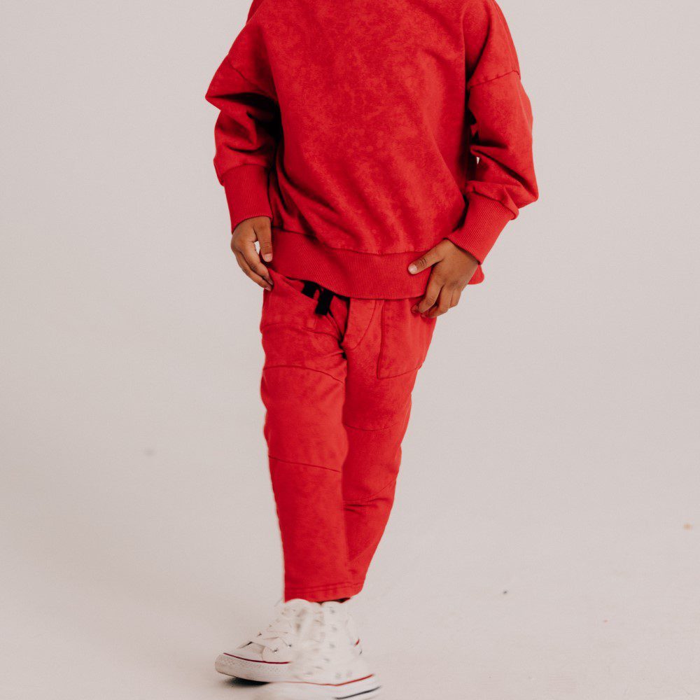 Vintage Red Pocket Pants