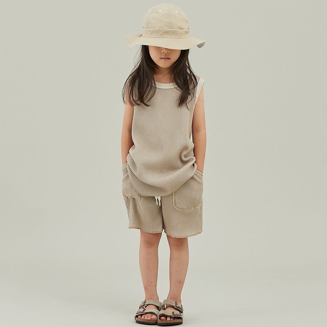 Bicolor Waffle Tanktop & Bicolor Waffle Shorts
