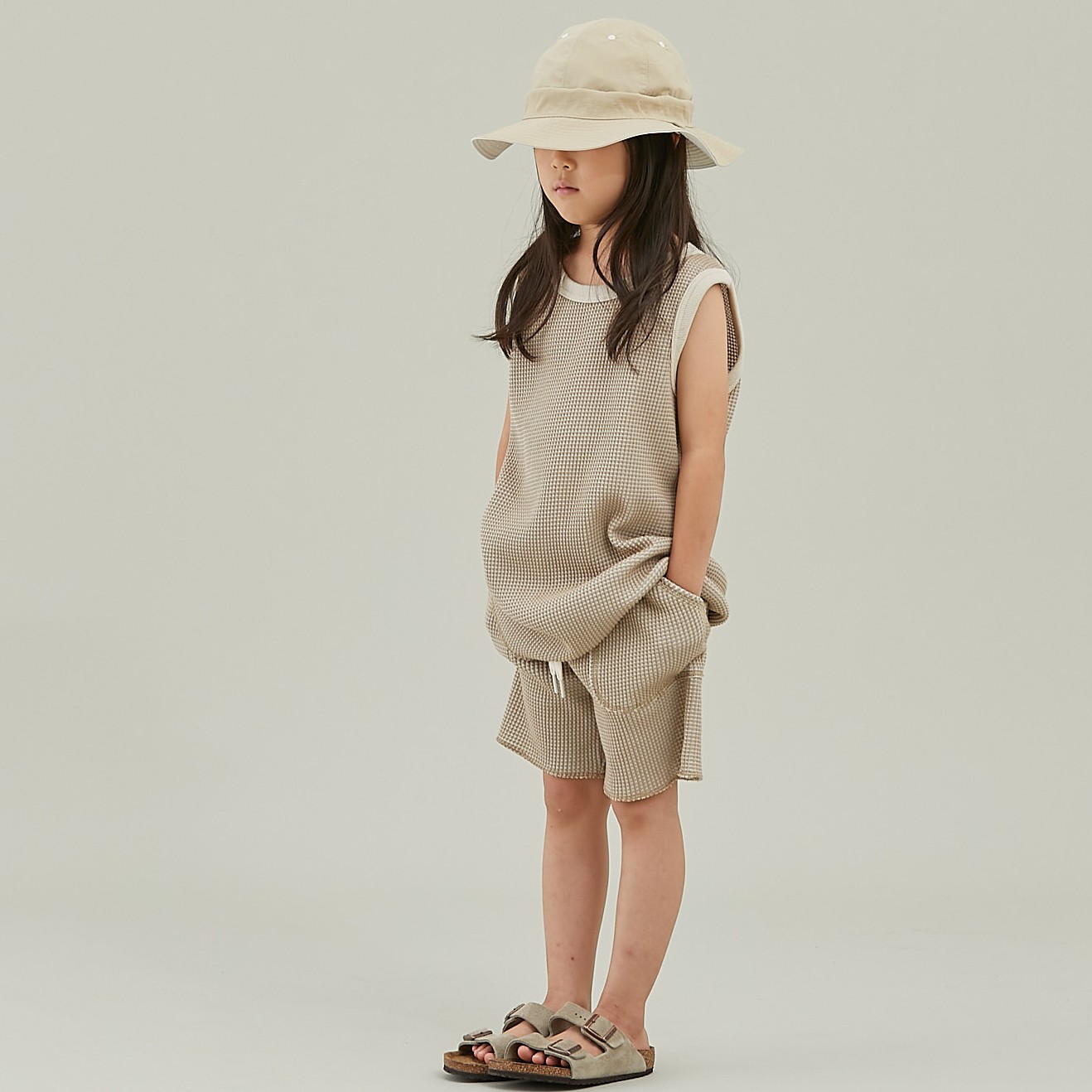 Bicolor Waffle Tanktop & Bicolor Waffle Shorts