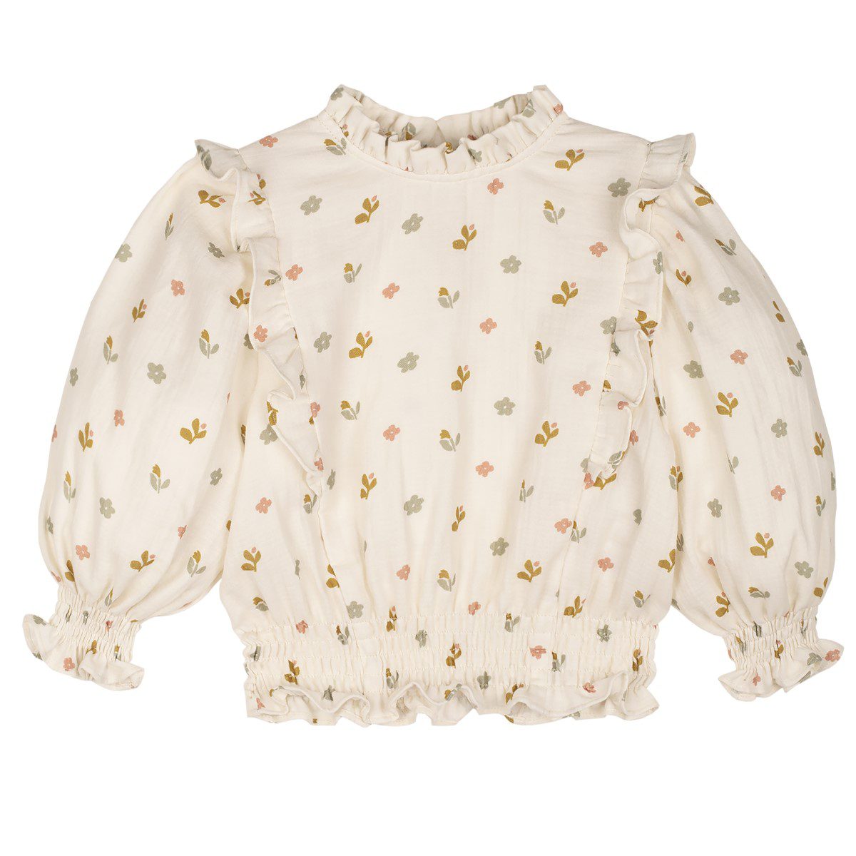 Mia Muslin Flower Blouse & Skirt | Set