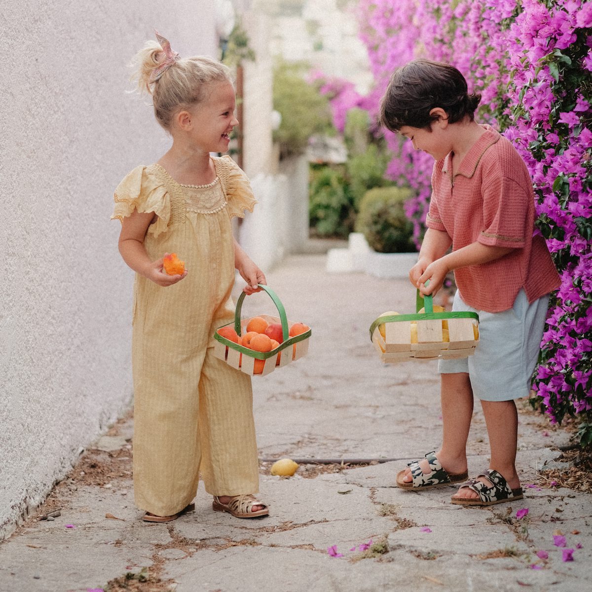 Terracotta Amelio Shirt & Light Blue Obiki Bermuda