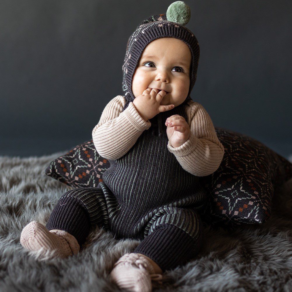 Sylfaen Skinny Rib & Skinny Legs | Umber/Duck Egg/Almond