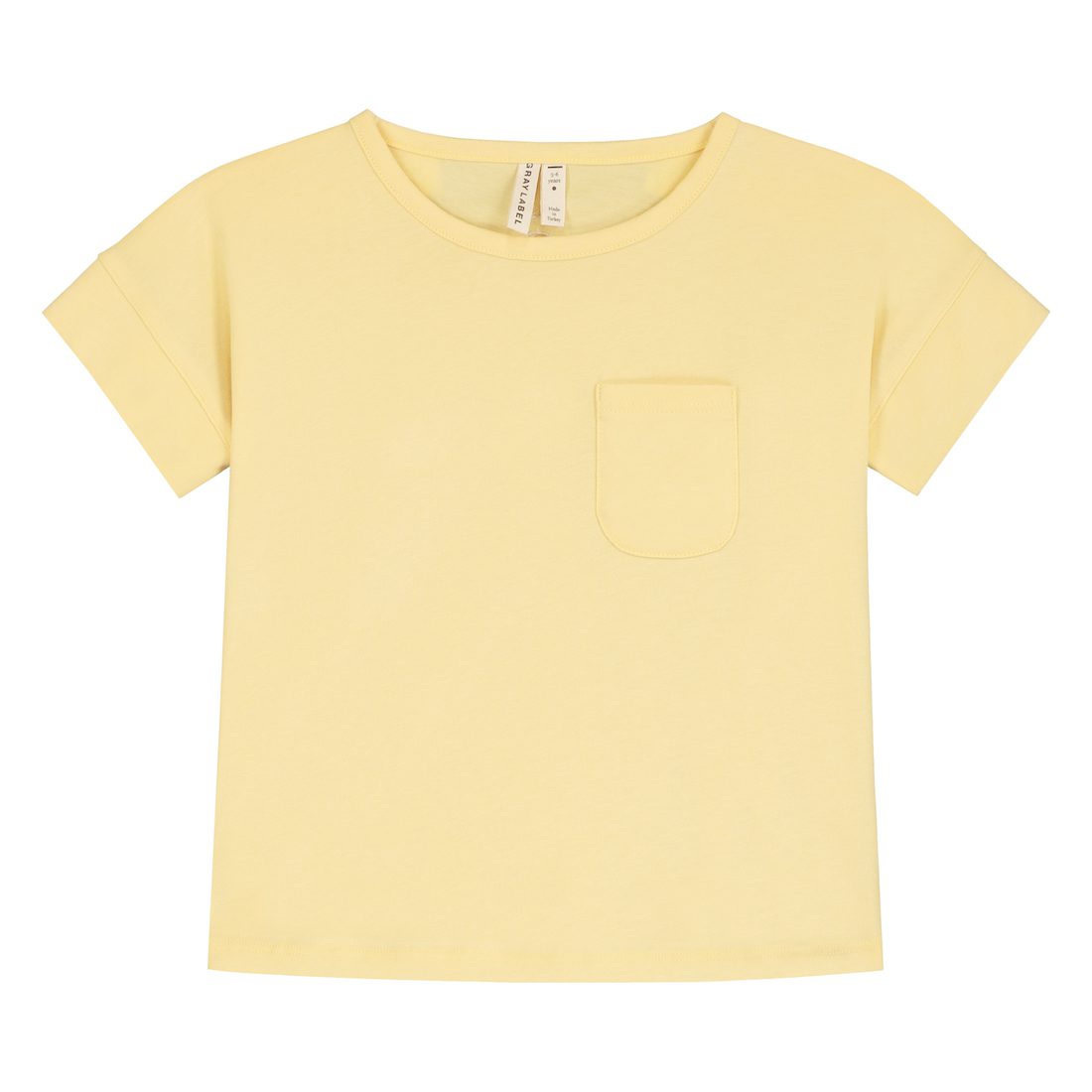 Mellow Yellow Boxy Tee & Grey Melange Salpoette