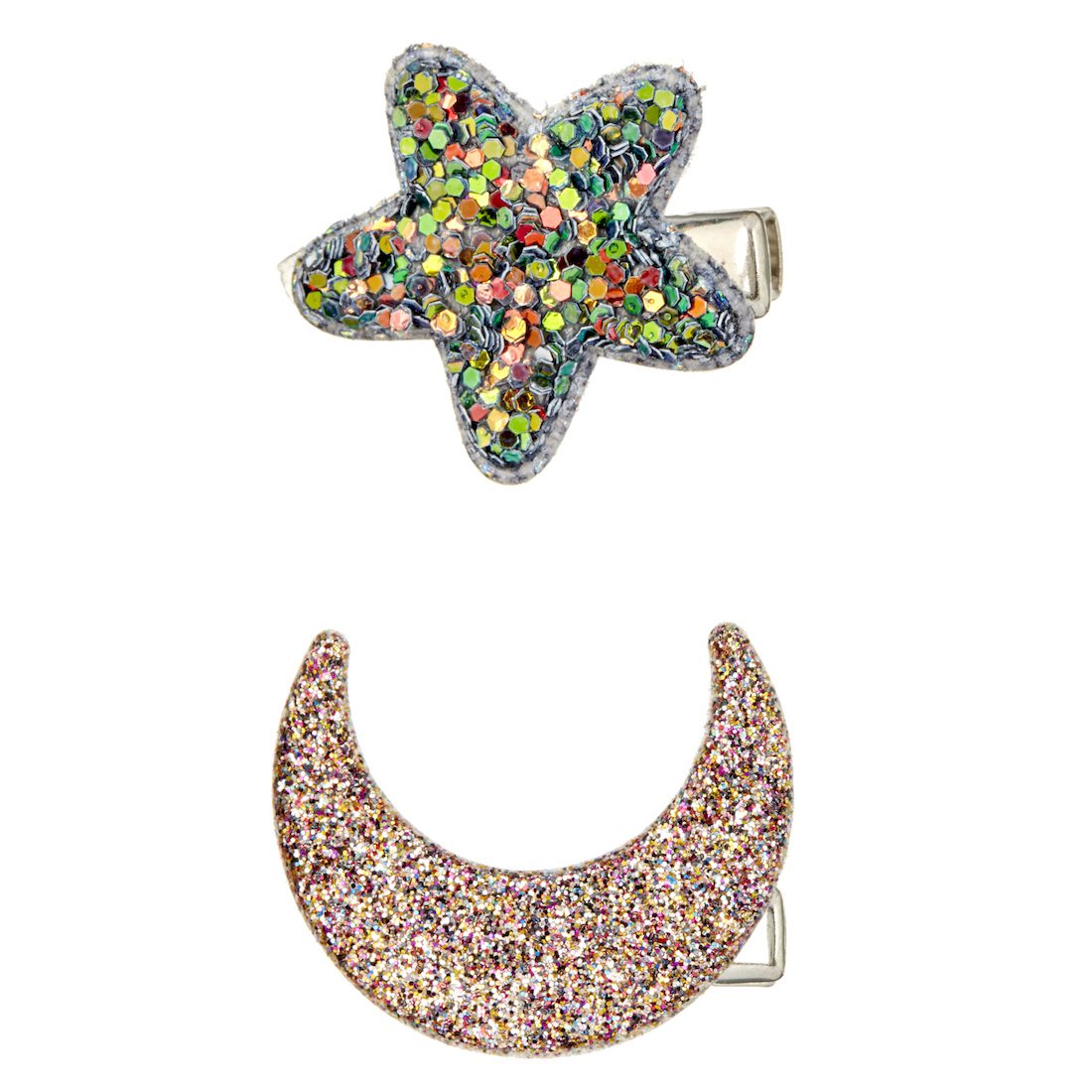 Midnight Glitter Clips