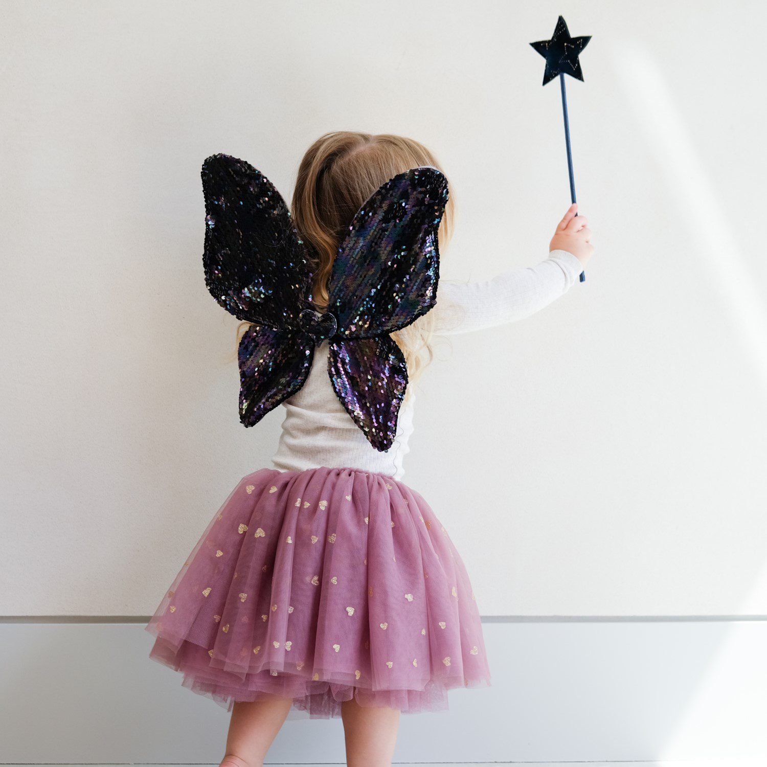 Midnight Sequin Wings