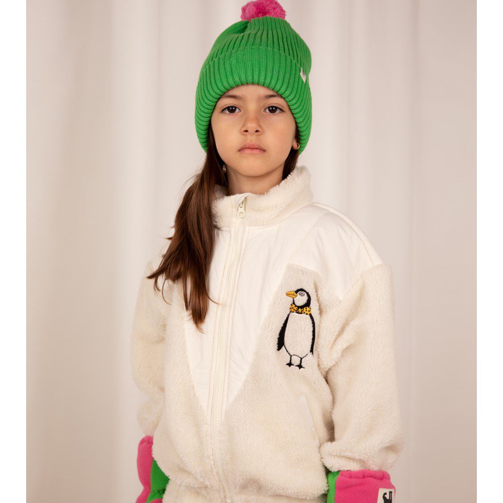 Penguin Pile Zip Jacket White
