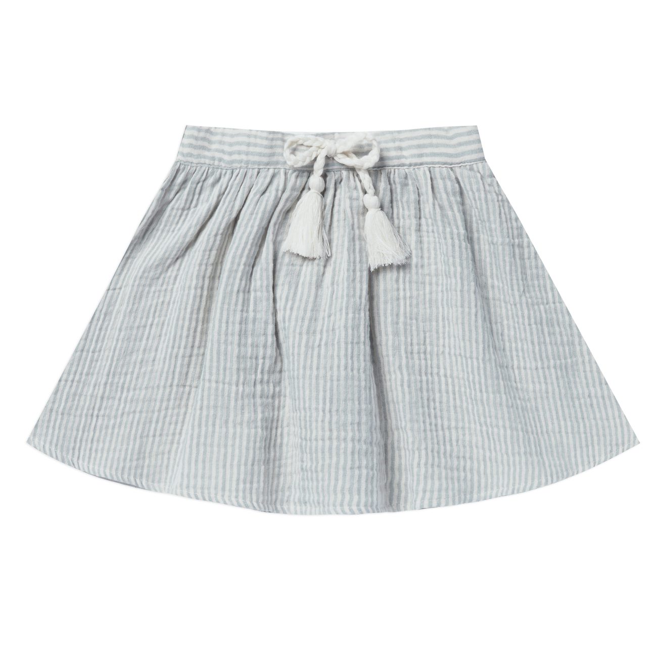 Mini Skirt | Blue Micro Stripe