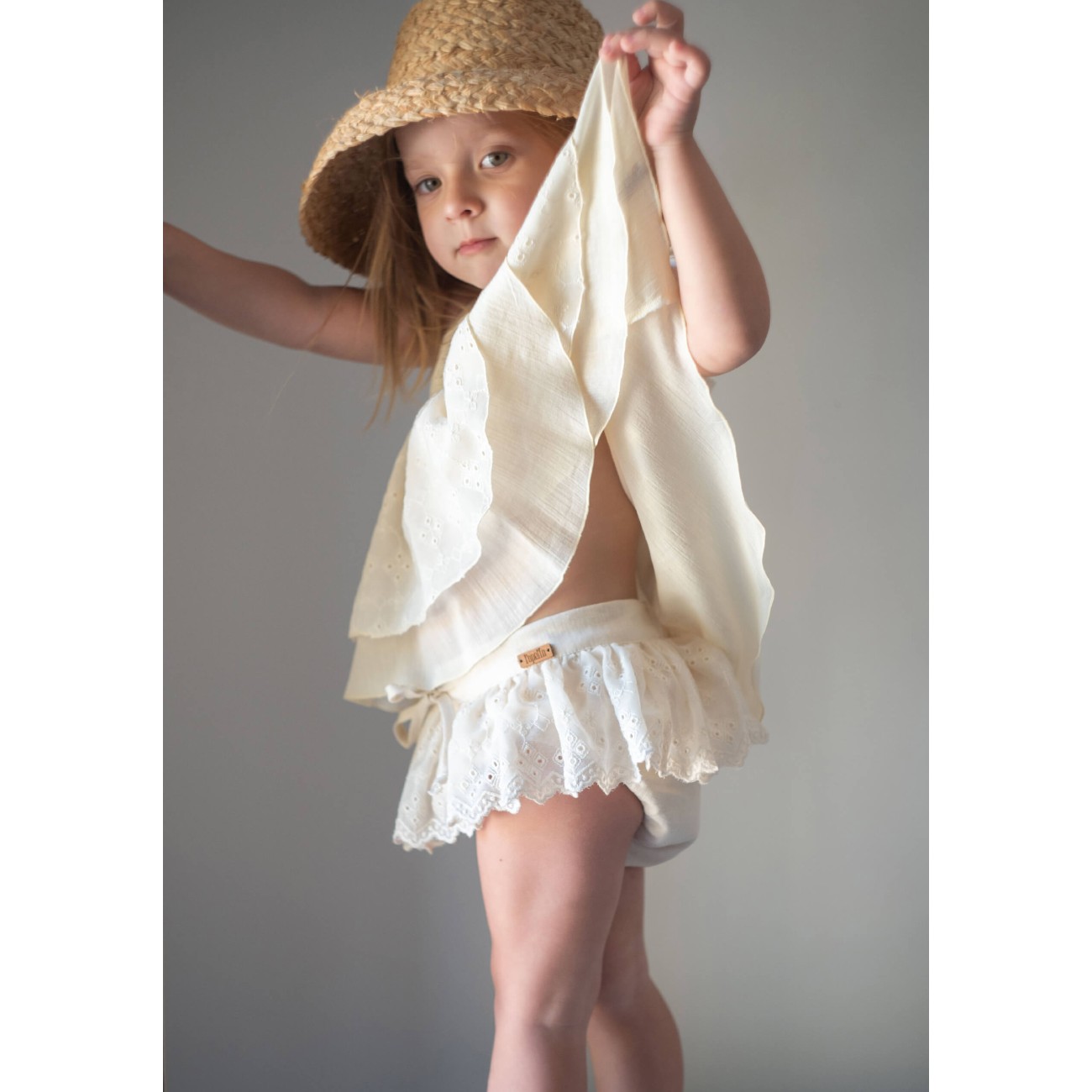 Double Layer Blouse & Frill Culotte | Off White