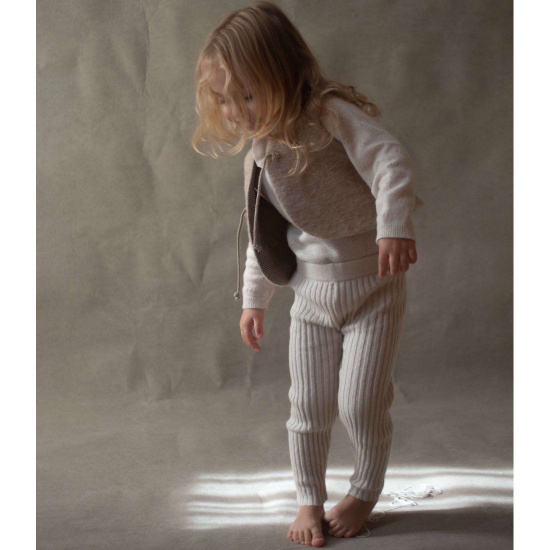 Beige Woollen Mini Waistcoat