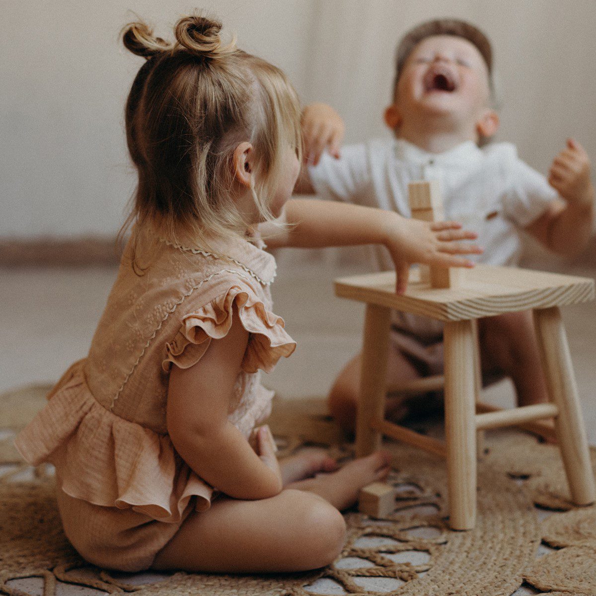 Organic Romper Suit with Collar | Pink