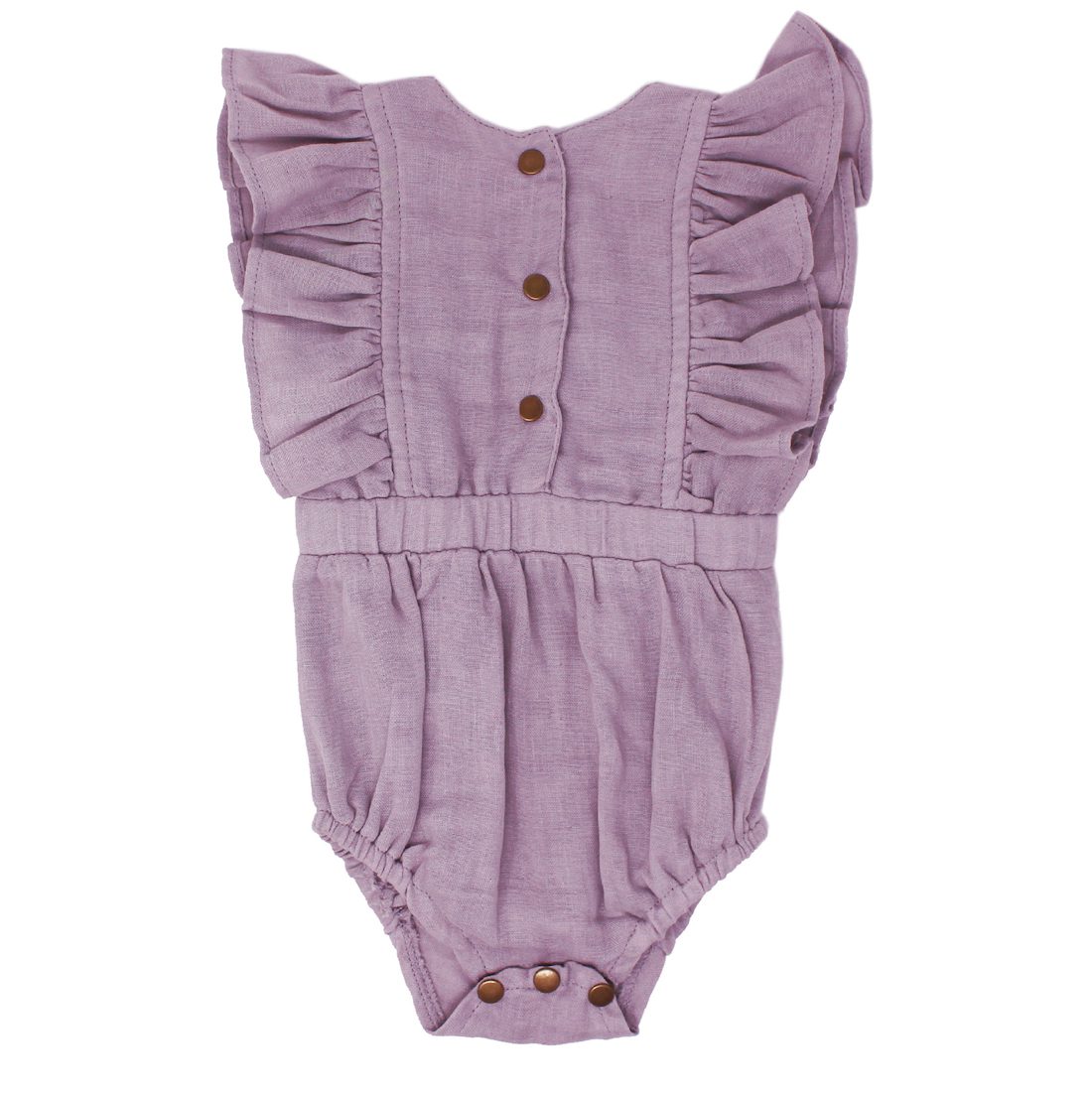Muslin Ruffle Bodysuit | Amethyst