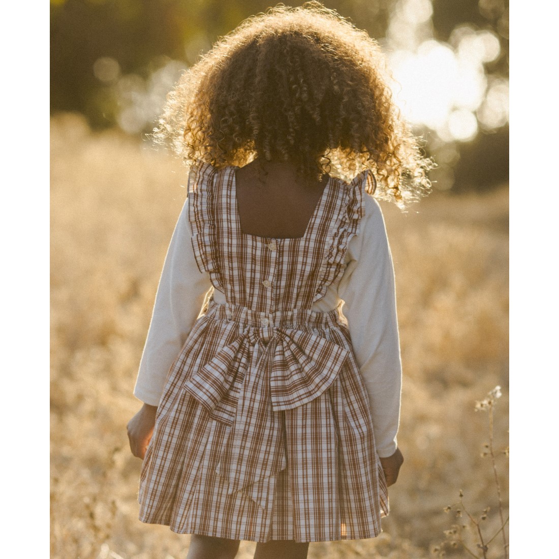 Agatha Dress | Copper Plaid