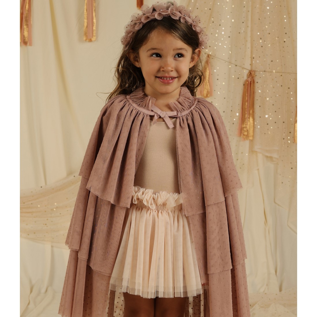 Tulle Cape | Dusty Rose