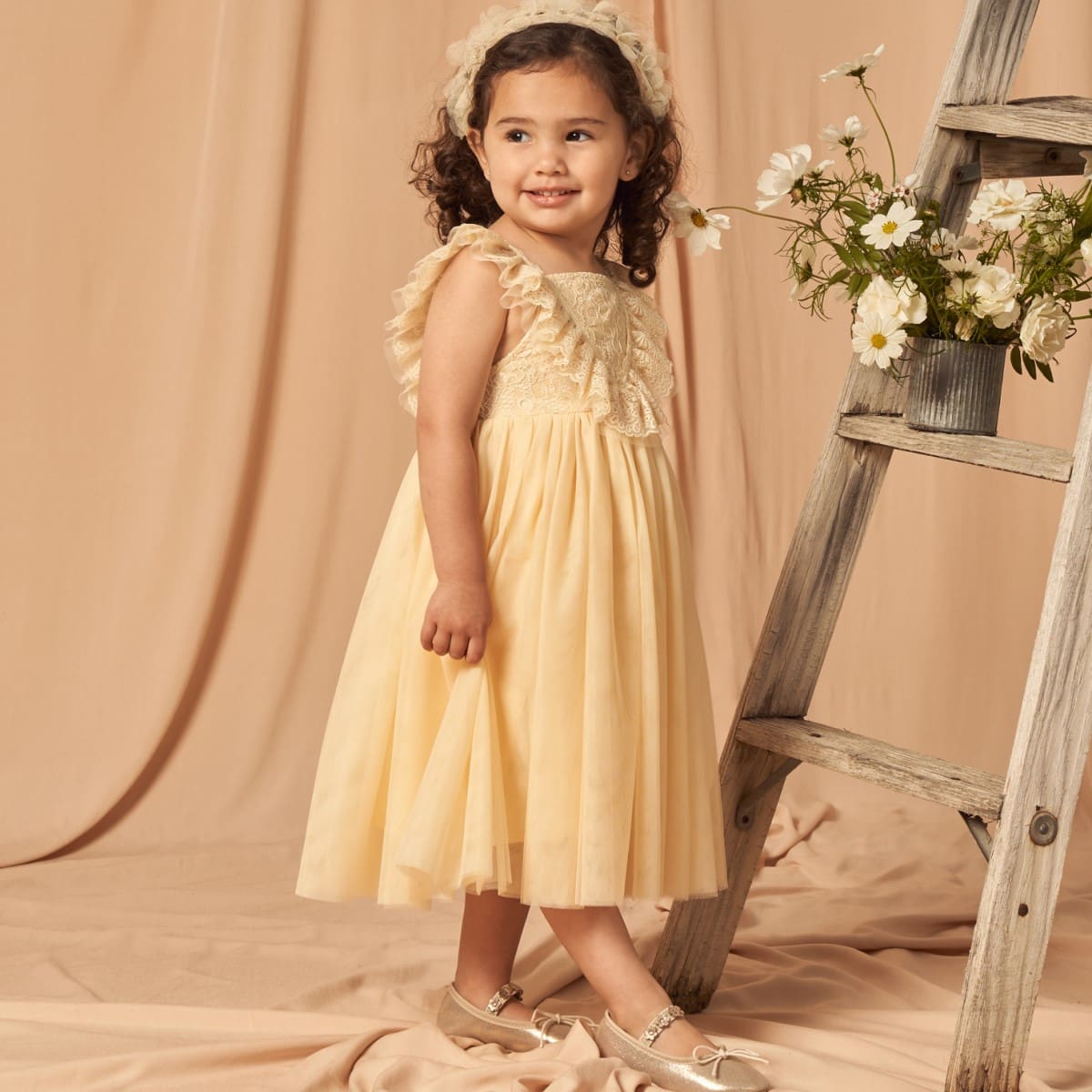 Dorthea Dress | Champagne