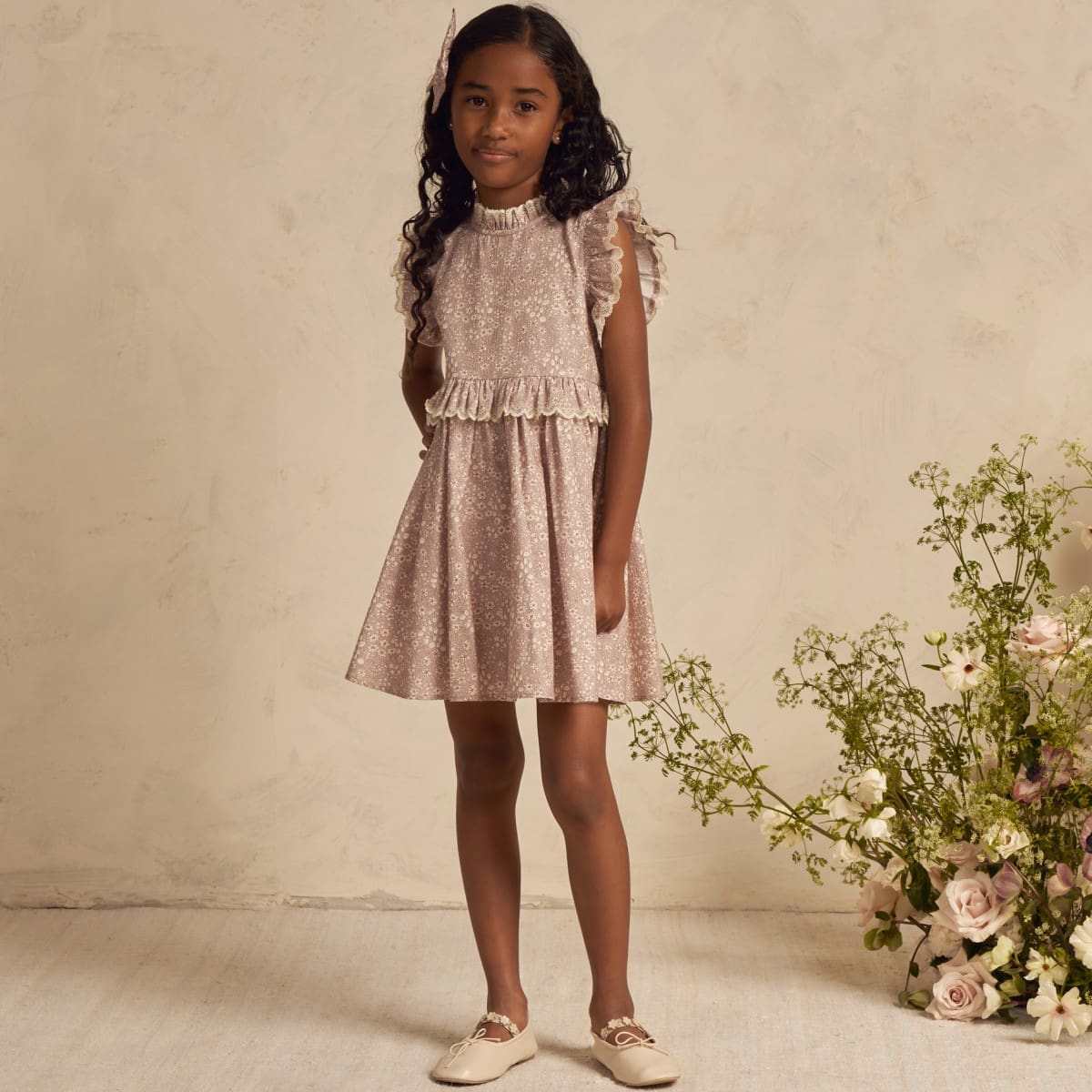 Alice Dress | Lavender Brown