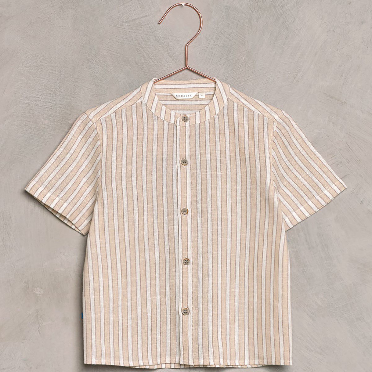 Archie Shirt | Ecru/Cafe Stripe