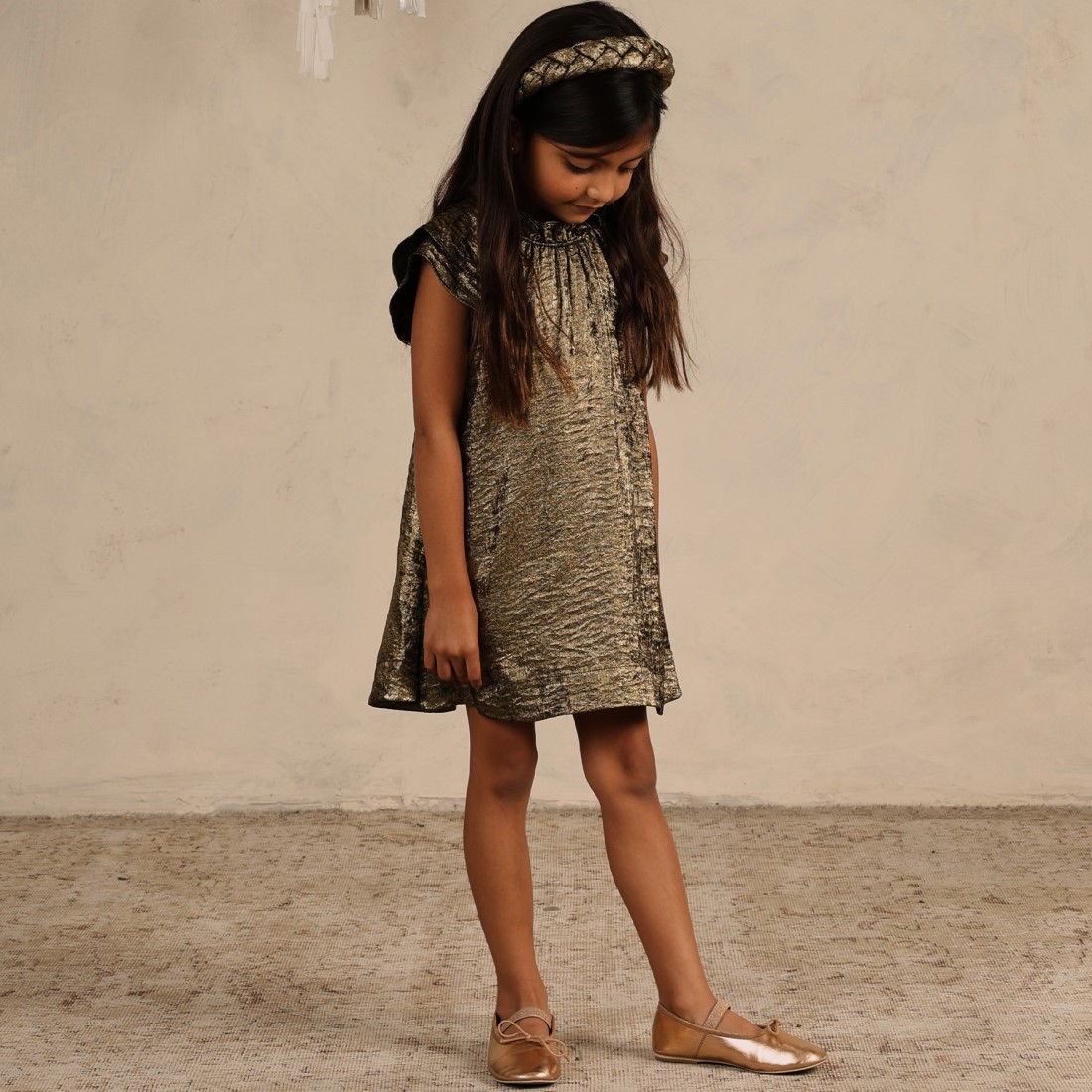 Isabella Dress | Gold