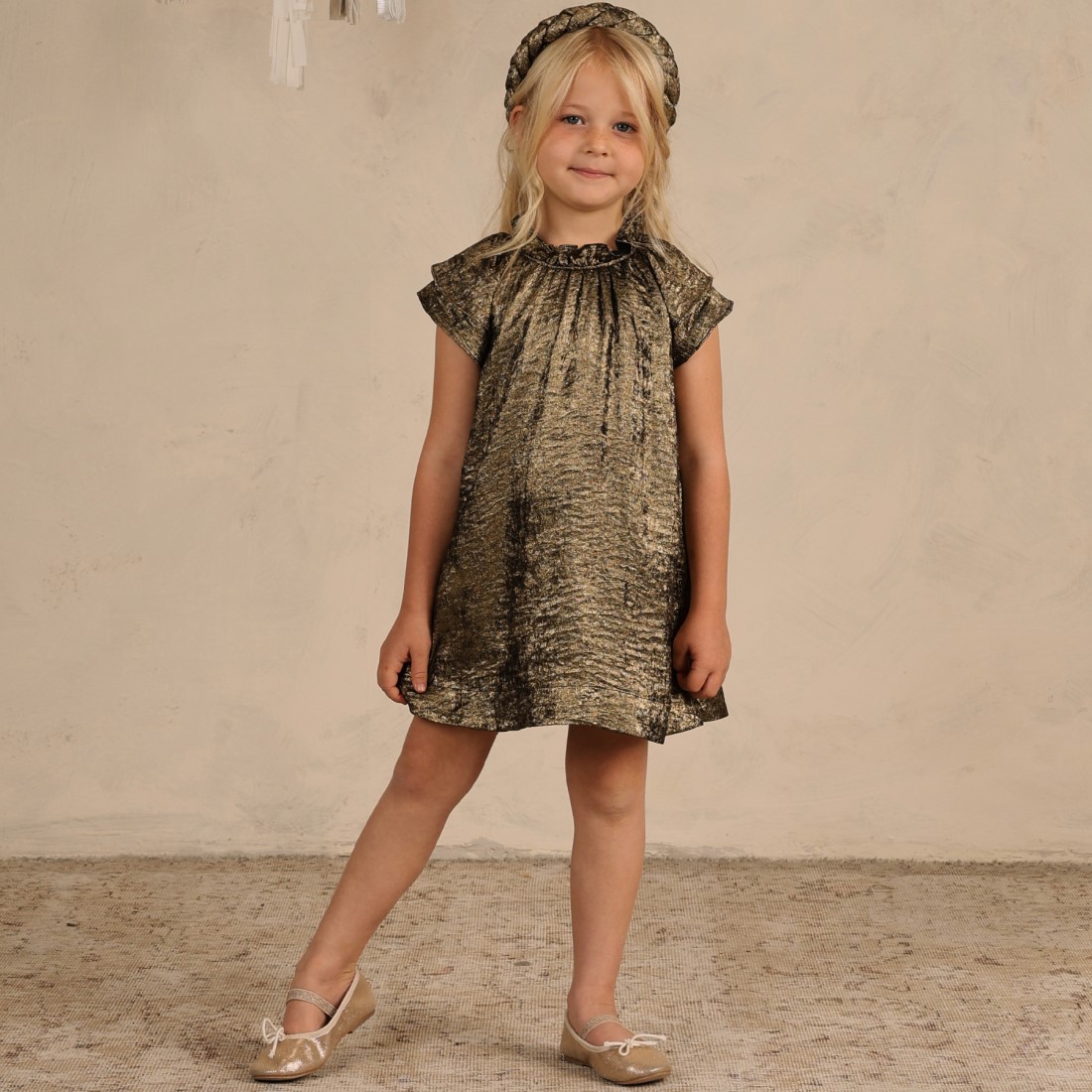 Isabella Dress | Gold