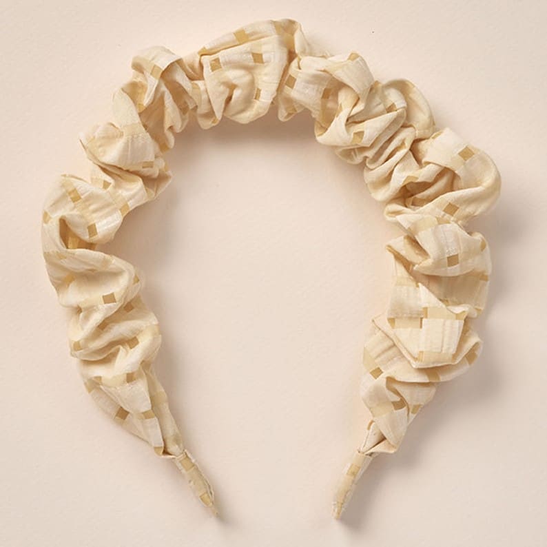 Gathered Headband | Lemon Check