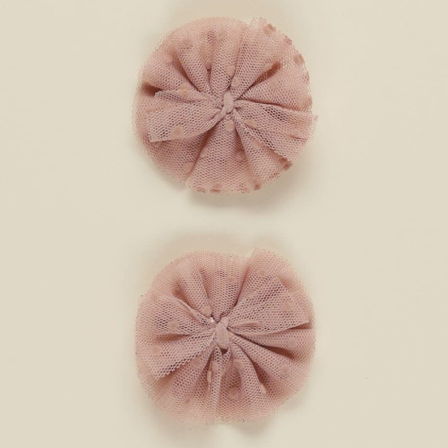 Flutter Tulle Clips | Dusty Rose