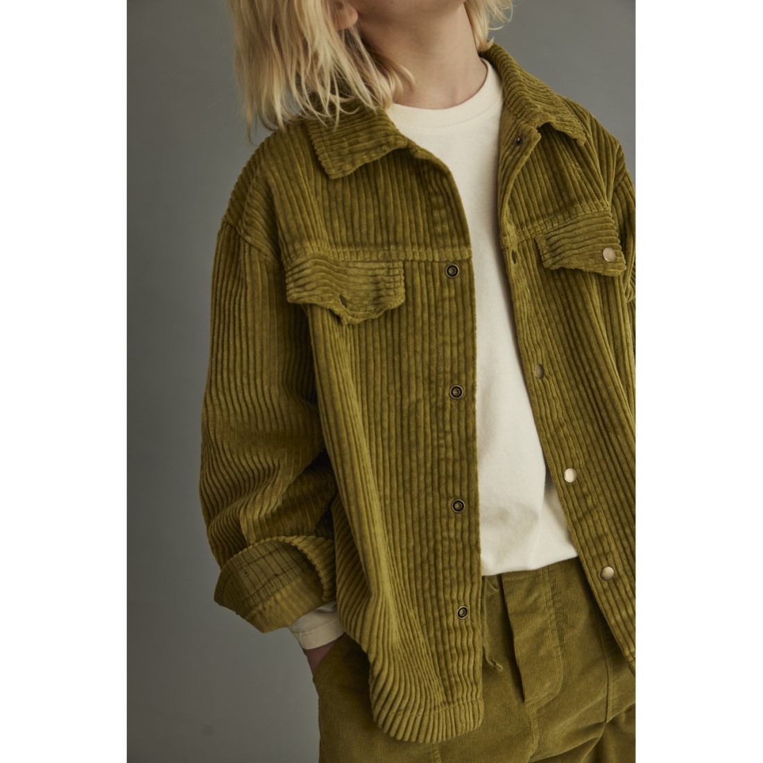 Noa Corduroy Overshirt Jacket & Rick Corduroy Pants | Green