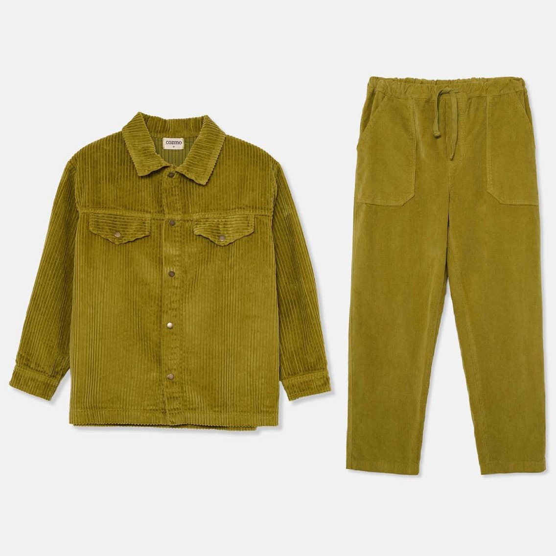 Noa Corduroy Overshirt Jacket & Rick Corduroy Pants | Green