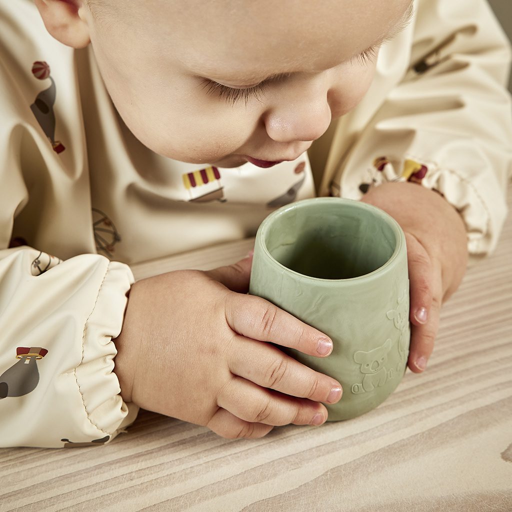 2 Pack Abel Silicone Cup | Light Green Mix