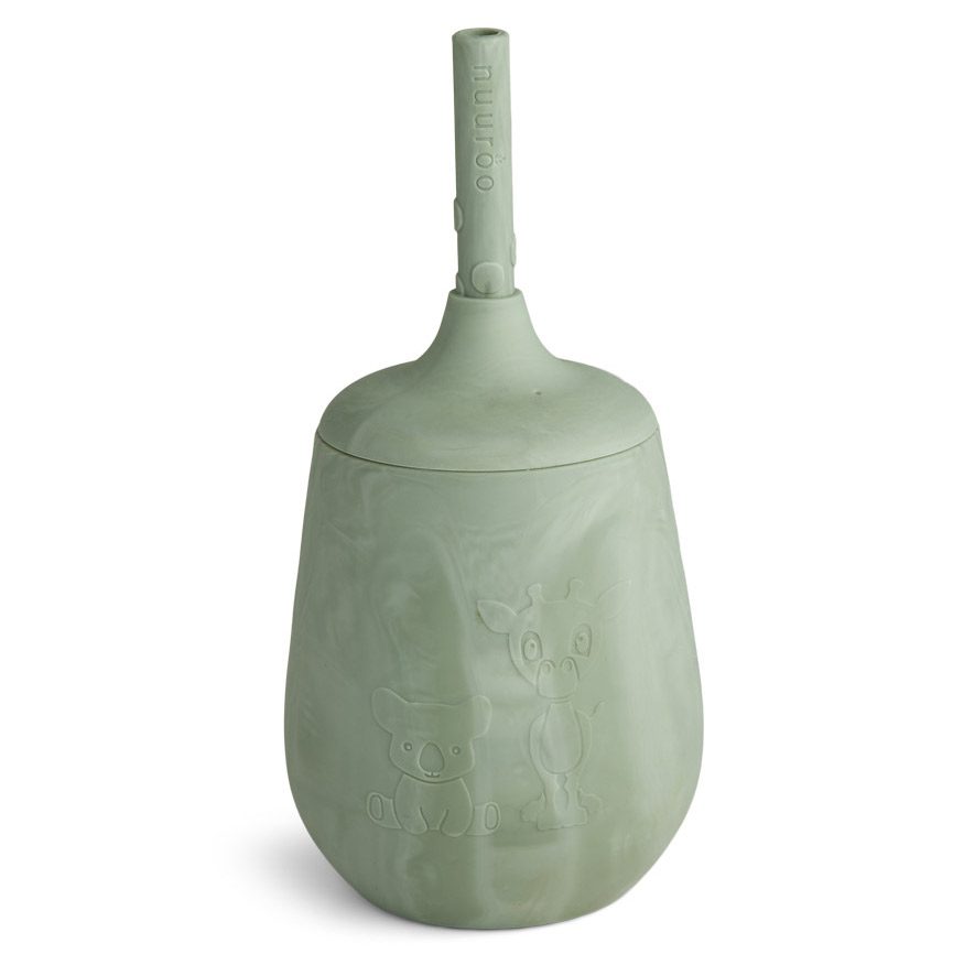 Adita Silicone Cup W/ Straw | Light Green