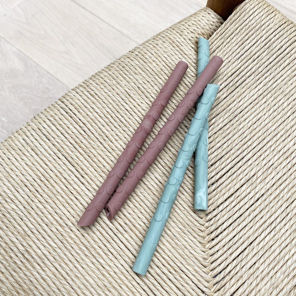 Ada Silicone Straws | Light Green Mix