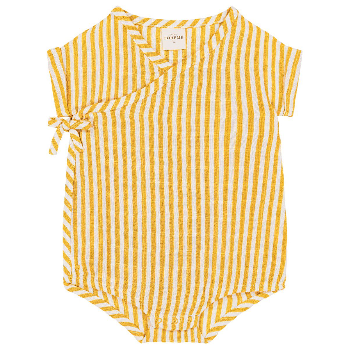 Nuage Romper | Yellow Stripe