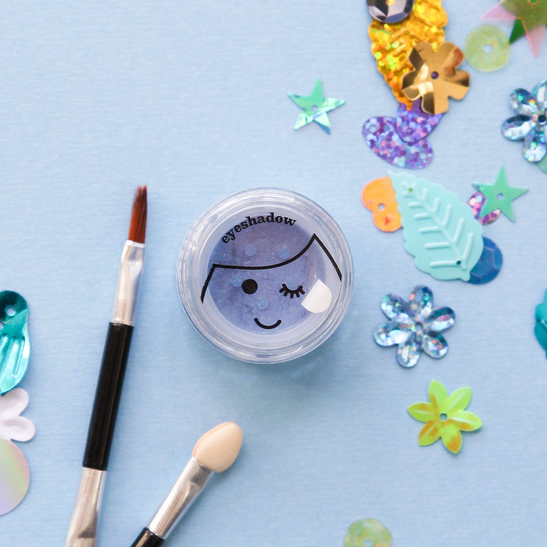 Natural Shimmery Children's Play Makeup Eyeshadow | Blue