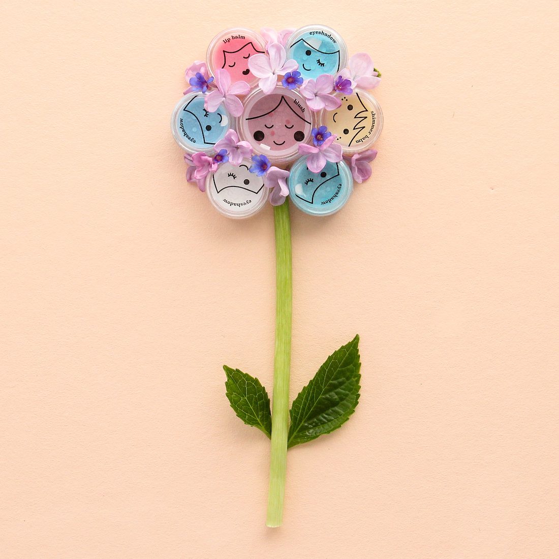 Natural Shimmery Children's Play Makeup Eyeshadow | White