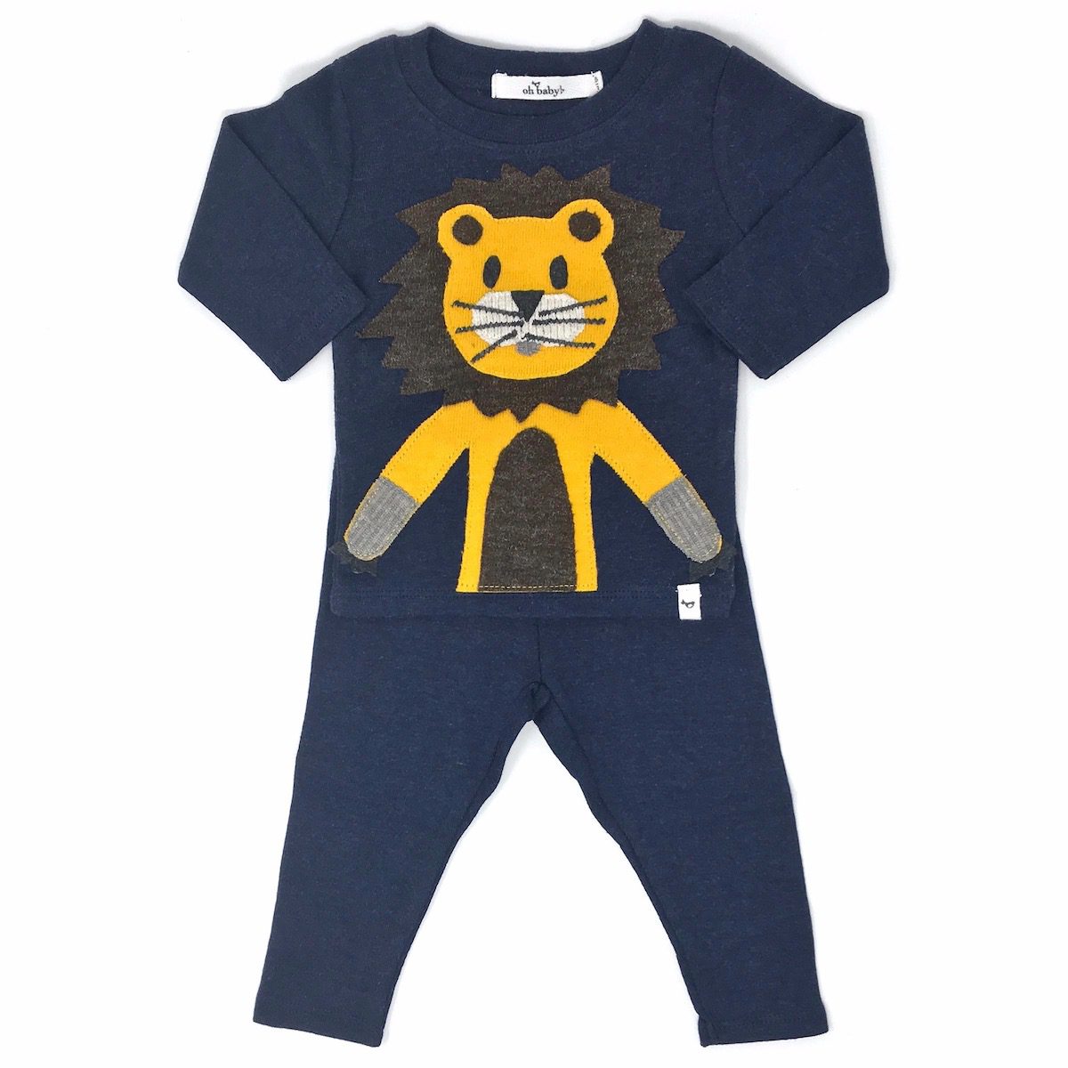 Navy Heather Lion Set