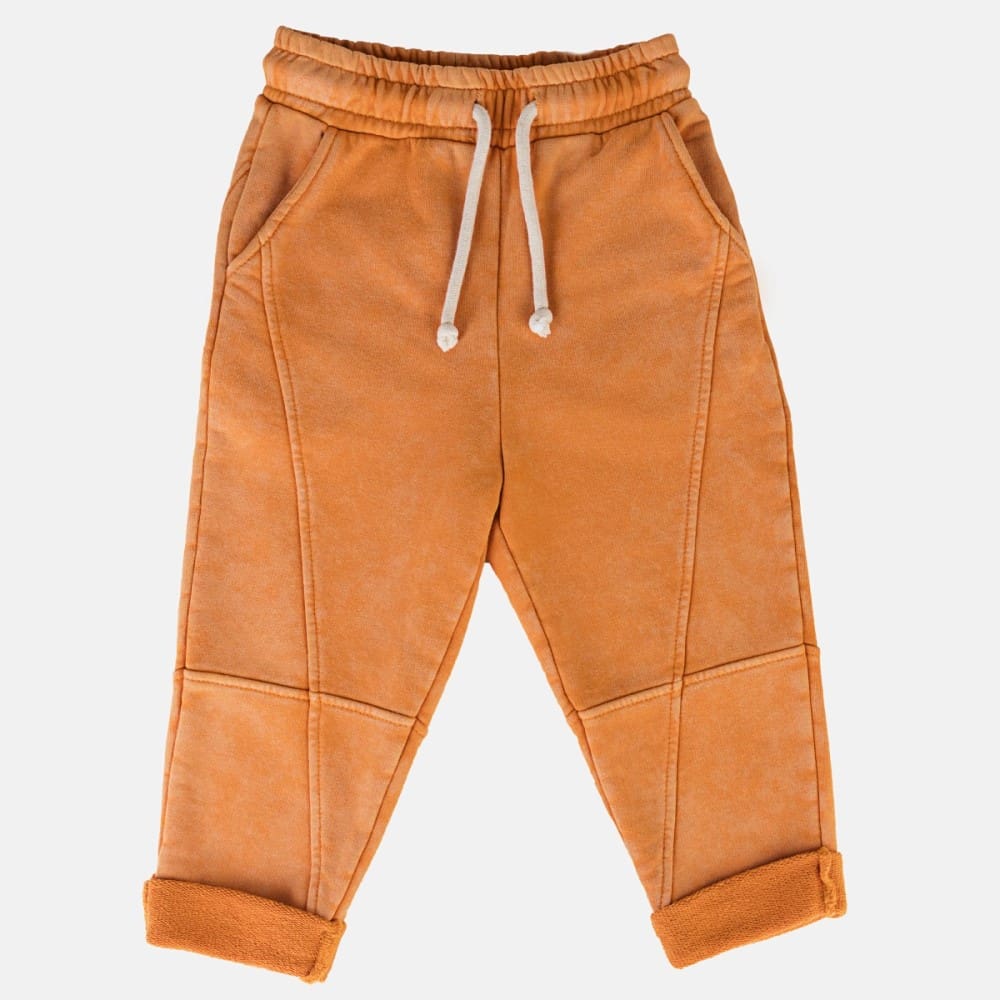 Orange Block Pants